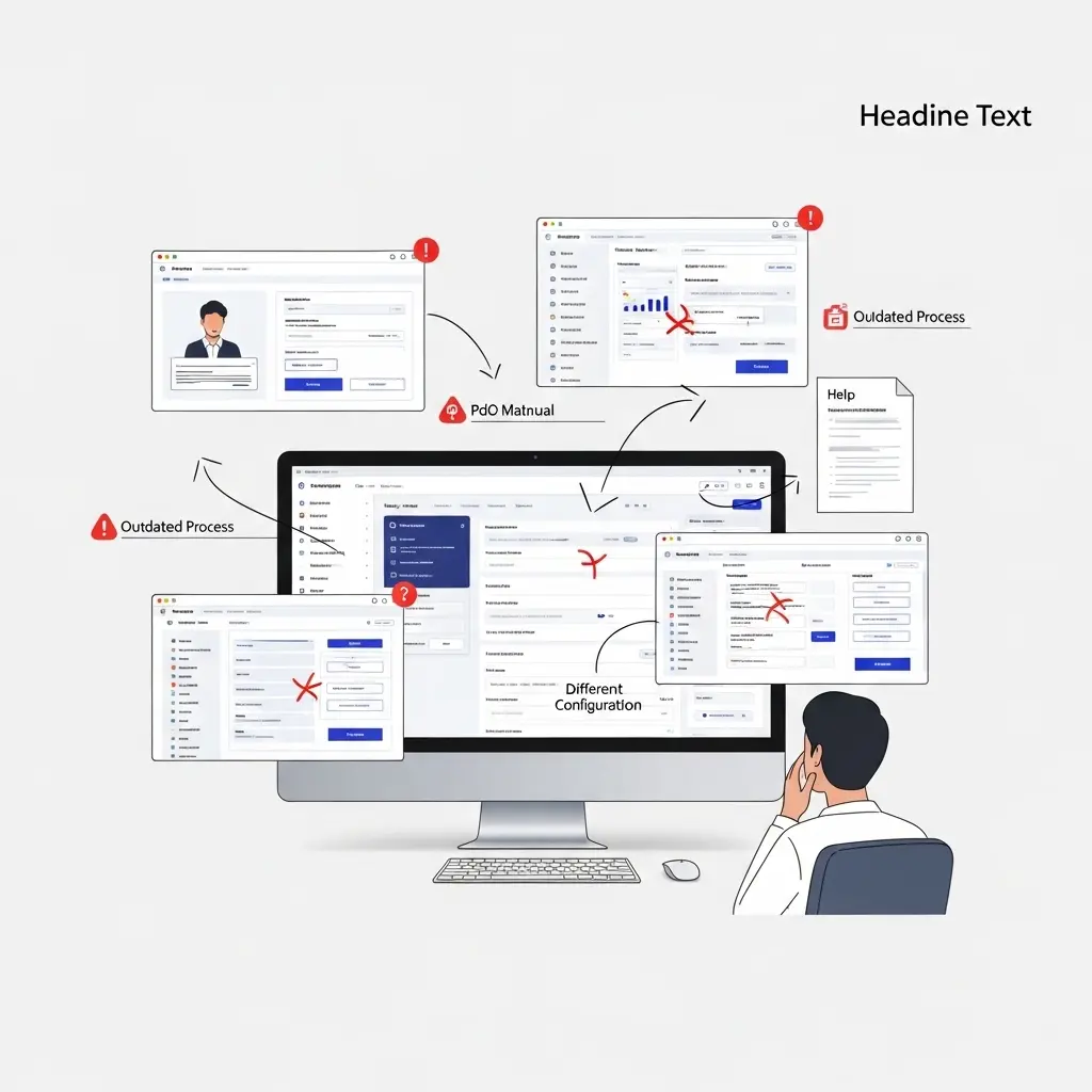 Generic training content missing enterprise system customization