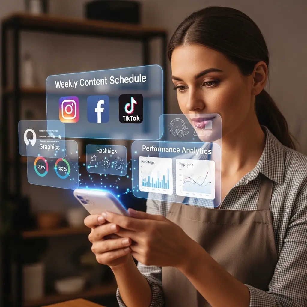 Social media content creation for restaurants