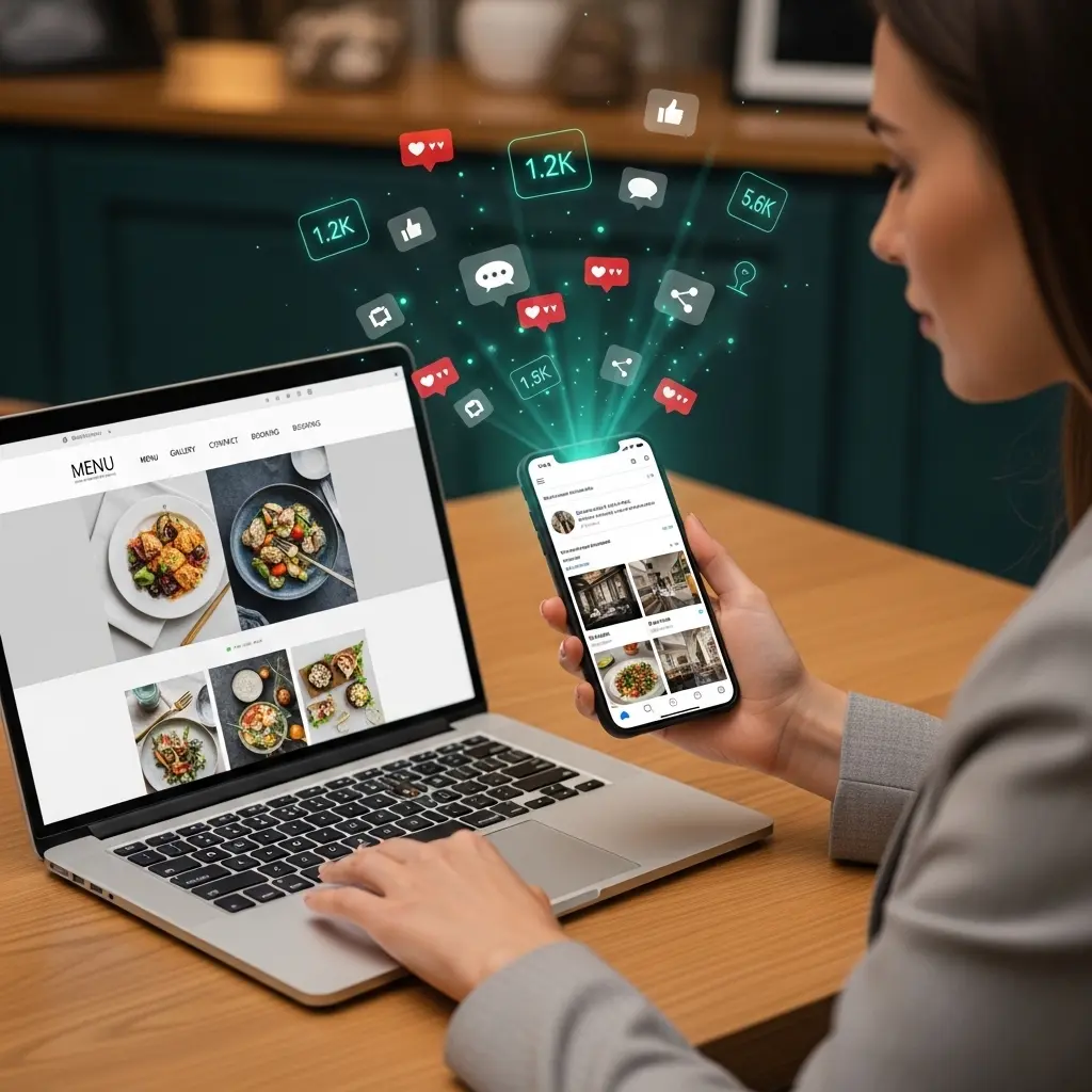 Social media and website package for small business